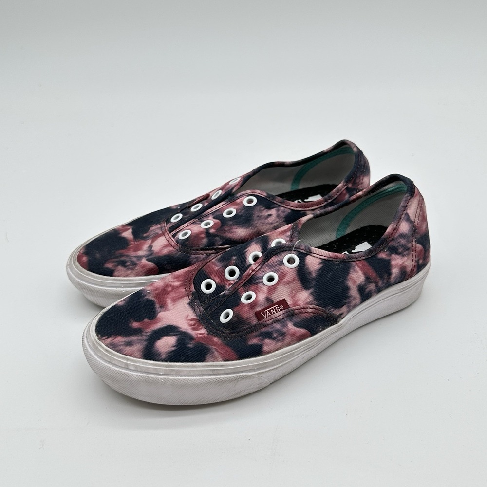 Vans Acid Tie Dye ComfyCush Skate Shoes Sneakers Womens US 6.5 No Laces Emo Rock